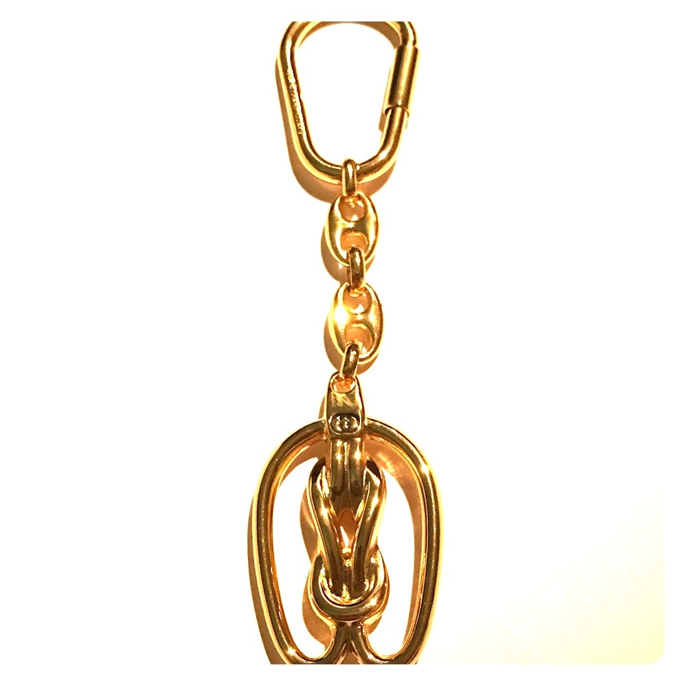 Gucci Gold Tone Key Holder